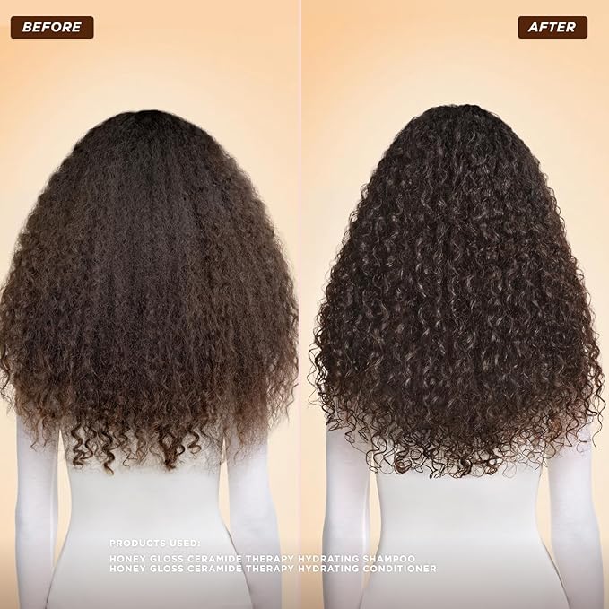 Gisou Honey Gloss Ceramide Therapy Hydrating Conditioner – Smooths, Detangles & Adds Shine with Mirsalehi Honey & Ceramides