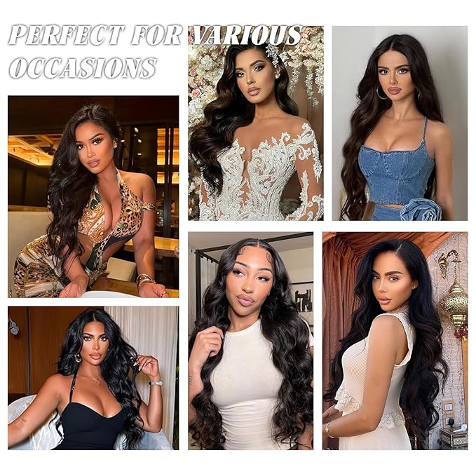 16A Raw Body Wave Bundles Human Hair 100% Human Hair Bundles,Triple Lifespan Virgin Remy Hair Extensions,Keep Texture Silky Soft After Multiple Washes (Body Wave 4 Bundles, 16 18 20 22 Inch)