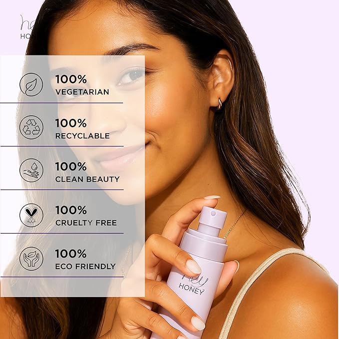 Hey Honey Tame Tonic Honey & Argan Oil Leave-In Conditioner Spray | Frizz‑Taming, Heat‑Protect & Shine‑Boost | Infused with Keratin & Bee Propolis, Sulfate & Paraben Free – 150 mL (5 oz)