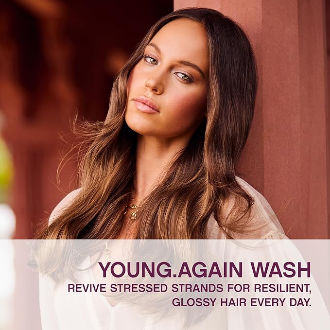 KEVIN.MURPHY YOUNG.AGAIN.WASH - Moisturising Anti-Ageing Shampoo - For Ageing, Damaged & Brittle Hair - Hair Repair - Amino Acids & Lotus Flower Extract - Sulphate & Paraben Free - 250 mL / 8.4 fl oz