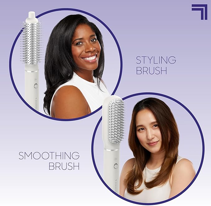 Sharper Image Revel 6-in-1 Multi-Styler – Ionic Hair Dryer Brush| Curling Wand, Detangler, Volumizing| Hot Air Wrapping Styling Tool| Thermal Brush Hair Curler & Straightener| Hair Accessory for Women