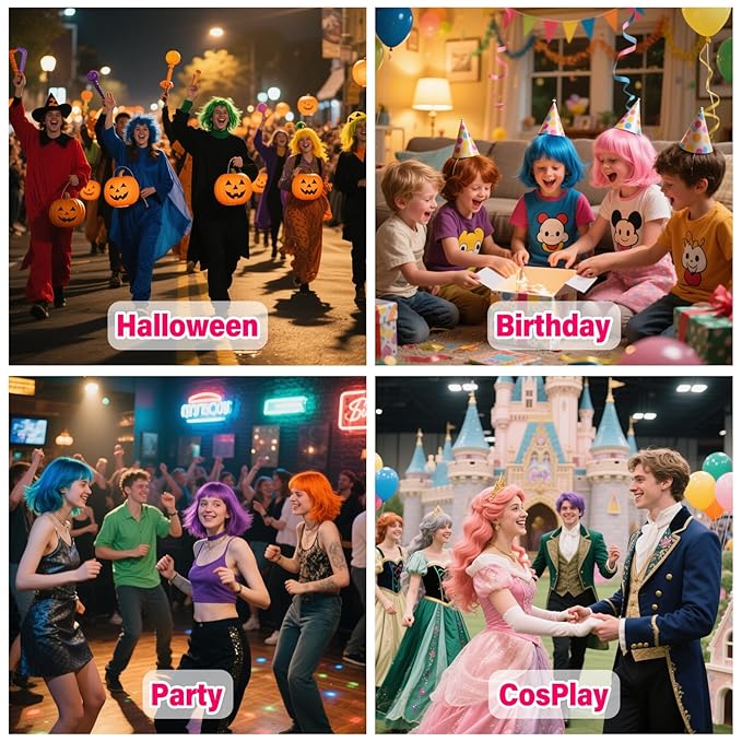 Acomler Temporary Hair Color Spray for Kids Women Men, One-Time Use White Hair Color Spray, Natural Washable Temporary Hair Dye Wax Pomades for Cosplay, DIY, Christmas Party, Halloween (White, 4.06oz)