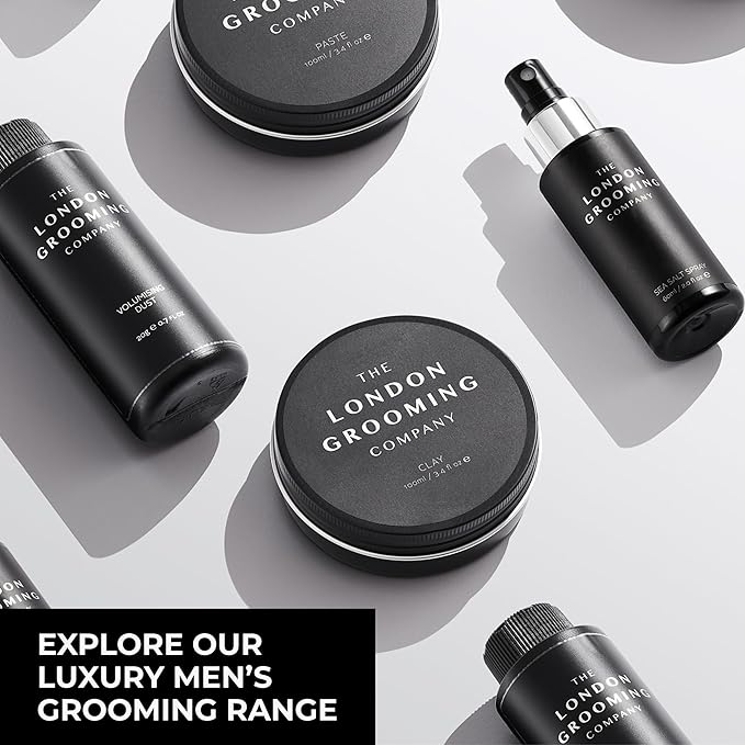 The London Grooming Company Sea Salt Hair Spray for Men | Messy/Textured Look | Firm All-Day Hold - Matte Finish | 8.8 Fl Oz (250ml)