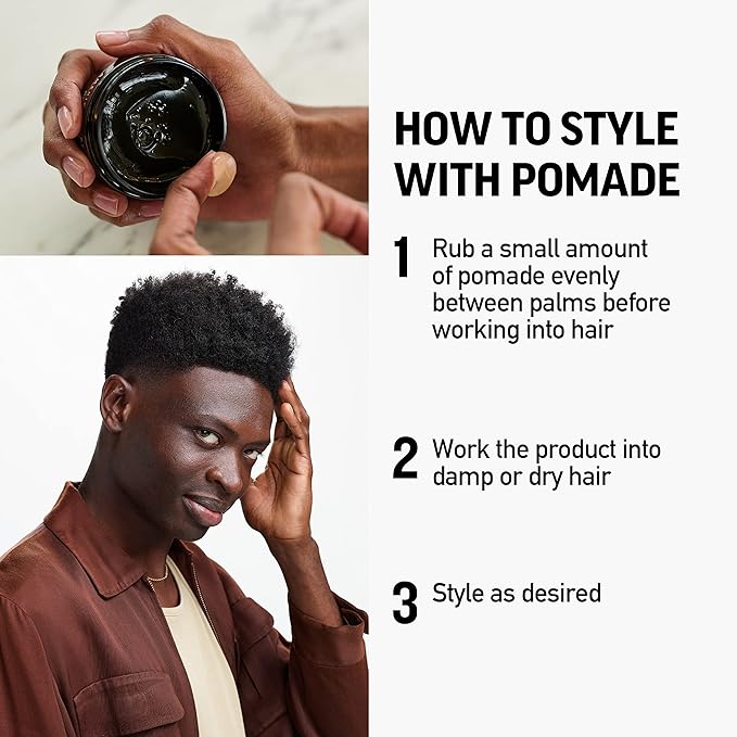 American Crew Men's Hair Pomade, Like Hair Gel with Medium Hold & High Shine, Travel Size, Duo Gift Set