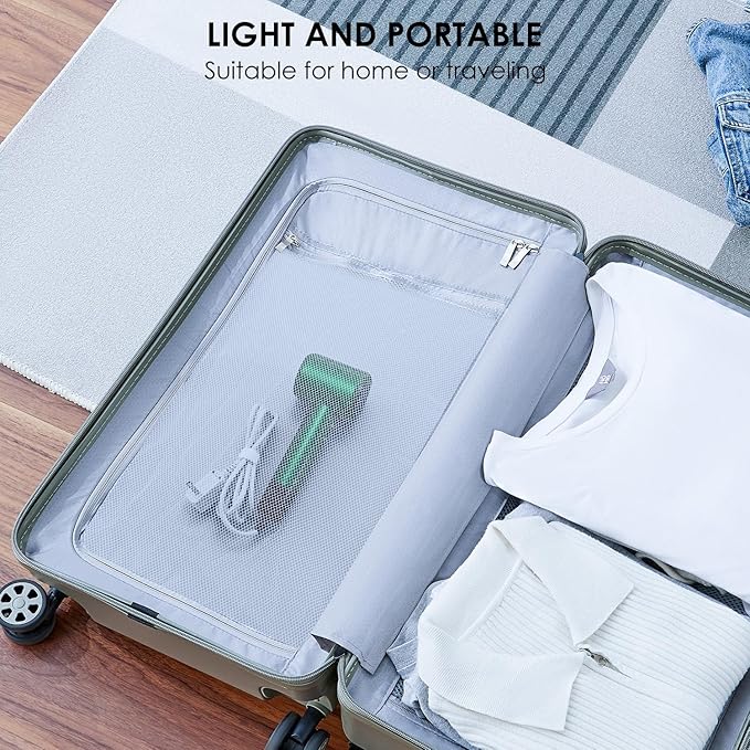 Professional Hair Dryer - 150000 RPM High-Speed, Negative Ionic for Fast Drying and Hair Care. Low Noise, 4 Temps/2 Speeds, Lightweight with Magnetic Nozzle. (Green)