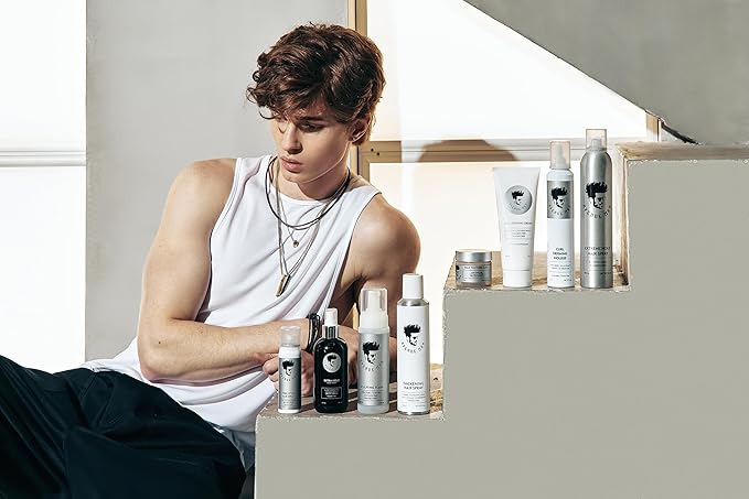 Avenue Man Curl Defining Mousse - Lightweight Styling Curl Foam for Defined, Frizz-Free Curls - Curly Hair Mousse for Men with Argan Oil, Aloe, and Green Tea Controls Frizz & Adds Shape - (6.0 Oz)