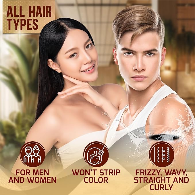 Moroccan Argan Oil Heat Protectant Spray for Hair - Leave In Thermal Guard against Flat Iron, Straightener and Blow Dry Damage - Hydrating Anti Frizz Control for Straight, Black and Curly Locks