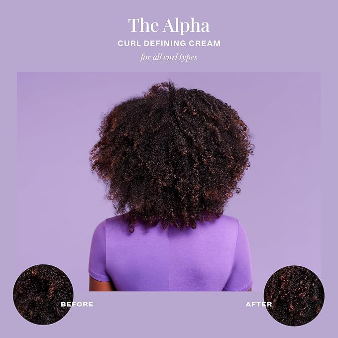 The Mane Choice The Alpha Curly As Can Be Curl Defining Cream,12 Oz, Defines, Hydrates & Smooths Frizz, Curl Cream For Coily, Wavy & Curly Hair, Enriched with Biotin & Vitamin E, Paraben-Free
