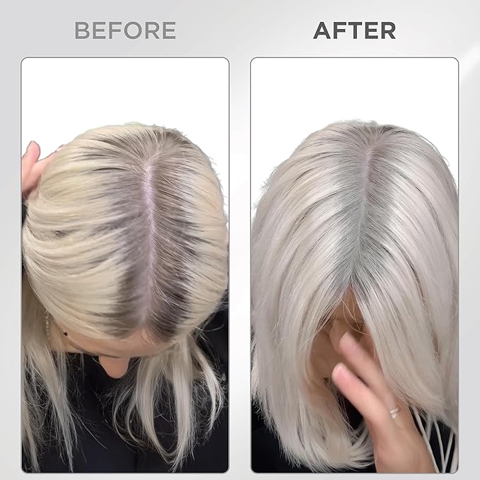 THICK FIBER Root Touch Up Powder with Brush – Covers Grey Roots, Thinning Hair & Bald Spots – Sweat & Water Resistant for Men & Women (white, 0.35 Ounce (Pack of 1))