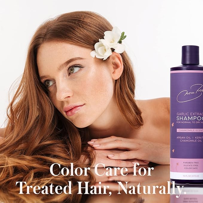 Nora Ross Garlic Extract Daily Shampoo and Conditioner Set with Chamomile Scent – Thickening Shampoo & Hydrating Conditioner Duo – Color Safe Formula for Women and Men with Normal to Dry Hair – 16oz