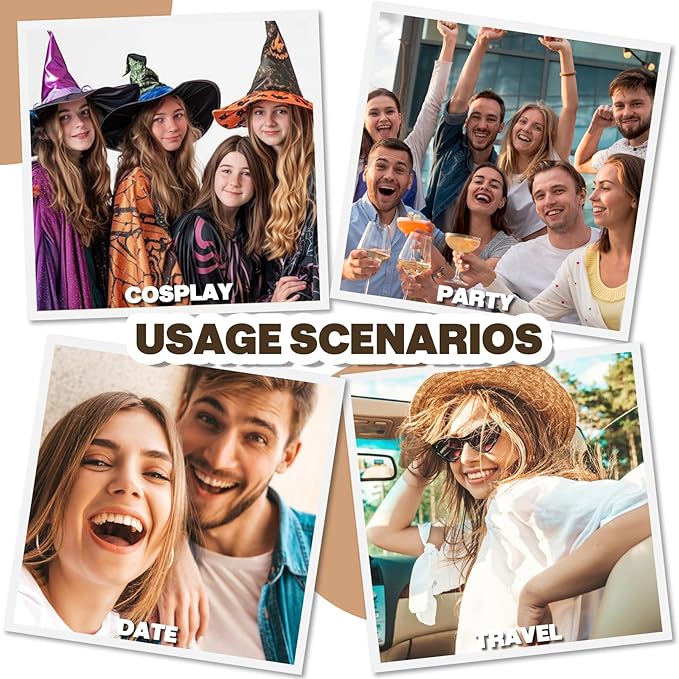 Temporary Hair Color Wax,Hair Spray Color, Hair Wax Color 4.23 oz, Easy Washout Temporary Hair Dye for Halloween,Cosplay, Party (Brown, 4.23)