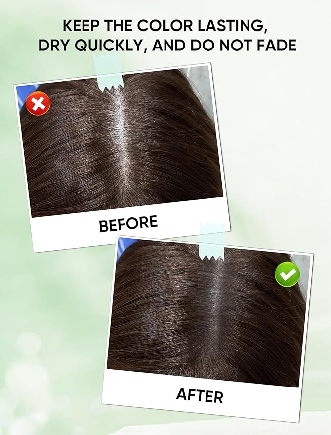 Women Hairline Powder Stick, 0.04oz Root Touch Up Hair Color Powder Root Cover Up Dye Scalp Concealer Hair Fibers for Thinning (Gray-Brown)(Gray Brown, Regular Size)