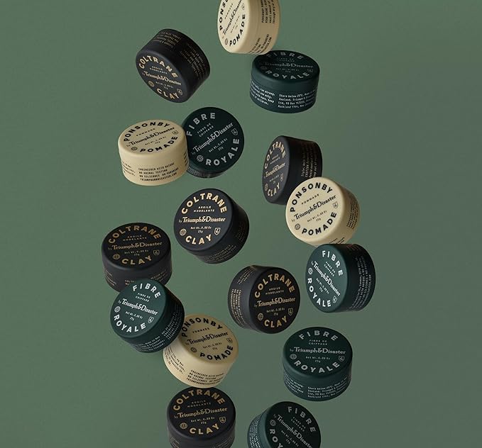 TRIUMPH & DISASTER Coltrane Hair Clay Pomade – Medium Hold, Matte Finish Styling Paste for Men and Women with Smoky Earth Scent, 65g