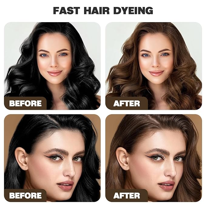 Temporary Hair Color Wax,Hair Spray Color, Hair Wax Color 4.23 oz, Easy Washout Temporary Hair Dye for Halloween,Cosplay, Party (Brown, 4.23)