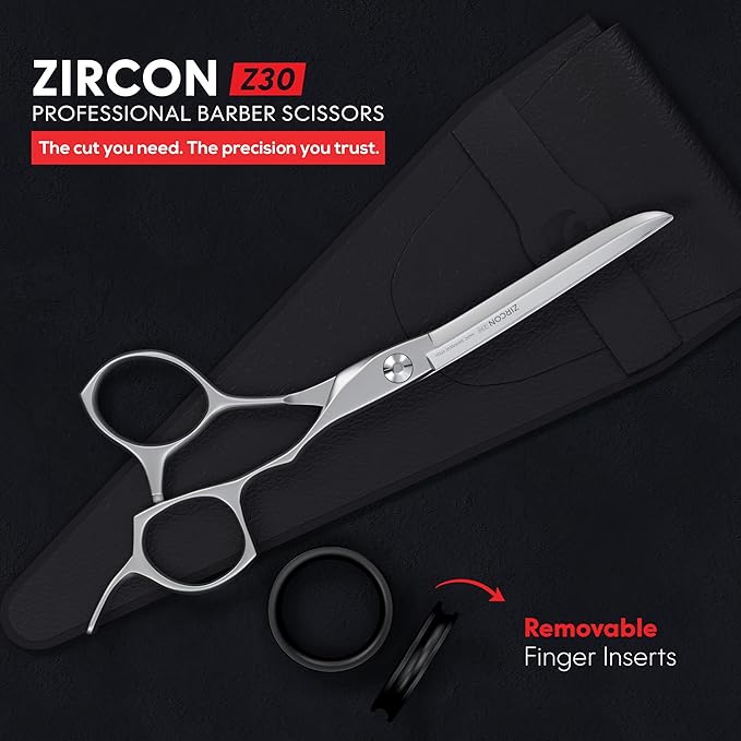Suvorna Professional Hair Cutting Scissors - 6.5" Barber Shears for Hair Cutting - Japanese Stainless Steel Haircut Scissors for Barbers and Hairdressers - Razor Edge Hair Shears for Women and Men
