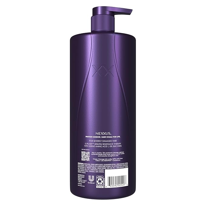 Nexxus KERAPHIX Shampoo for Damaged Repair Hair Powered by KRT Keratin Resistance Therapy with Liquid Crystal Amino Acids 33.8 fl oz