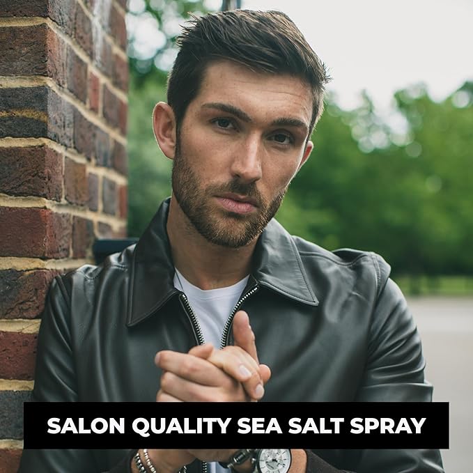 The London Grooming Company Sea Salt Hair Spray for Men | Messy/Textured Look | Firm All-Day Hold - Matte Finish | 8.8 Fl Oz (250ml)