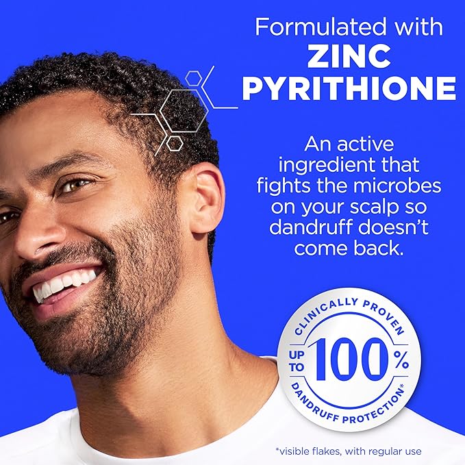 Head & Shoulders Anti-Dandruff Shampoo and Conditioner, Old Spice Pure Sport Men's 2-in-1 Twin Pack, 1% Pyrithione Zinc, Dandruff Shampoo for Men, 31.4 fl oz Each