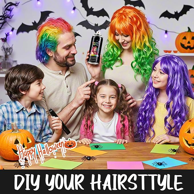 Temporary Hair Spray Color for Kids Women - One-Time Use Green Hair Spray, Vegan and Cruelty-Free Semi-Permanent Hair Color Dye (120ML,Pink)