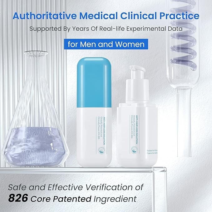 0.5% KX-826 Hair Growth Spray DHT Blocker Hair Thickening Regrowth Treatments,Oil Control Hair Loss Reduction 3-6 Months New Hair Visible,Hair Growth Products Men&Women-4 Month Supply 360ml