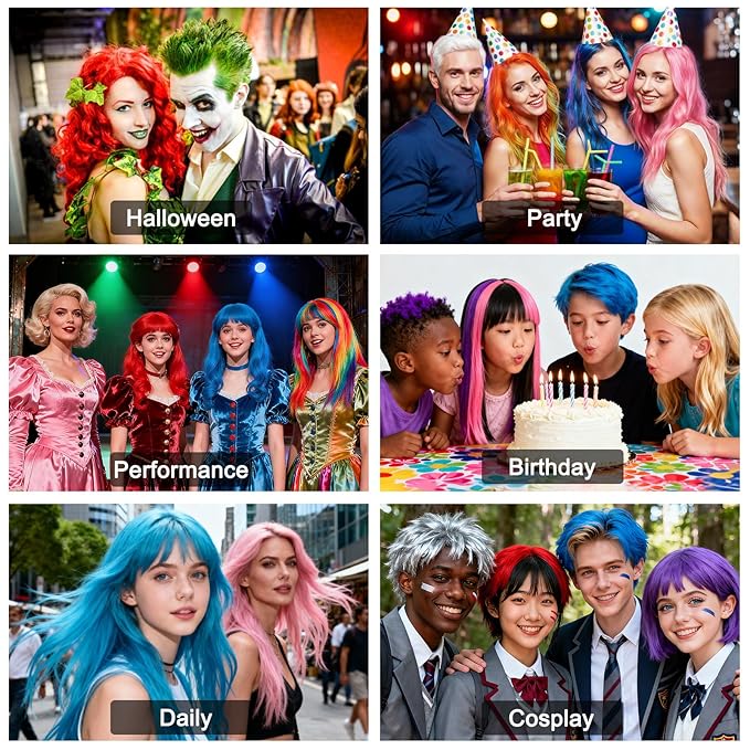 Temporary Hair Spray Color for Kids Women - One-Time Use Green Hair Spray, Vegan and Cruelty-Free Semi-Permanent Hair Color Dye (120ML, Fire Red)