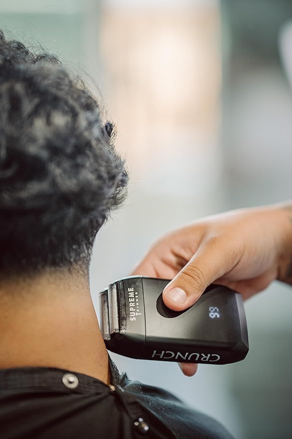 Supreme Trimmer Vader Trimmer & Crunch Foil Shaver Barber Haircutting Kit | Professional DLC T-Blade Beard Trimmer ST3778 & STF602 Waterproof IPX6 Shaver Set | (Black)