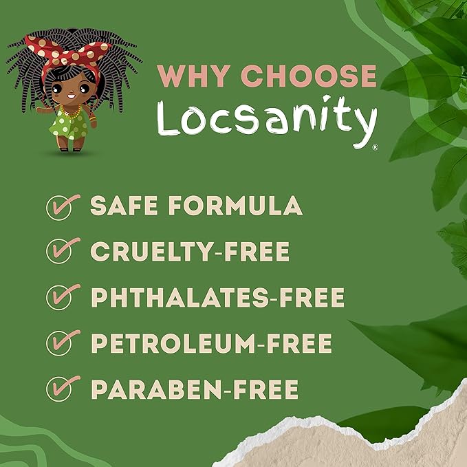 Locsanity Dreadlock Hair Scalp Detox - Deep Clean Dreadlock Powder, Cleansing Conditioner - Natural Hair Cleanser for Build Up - ACV Alternative, Loc Care and Maintenance Products