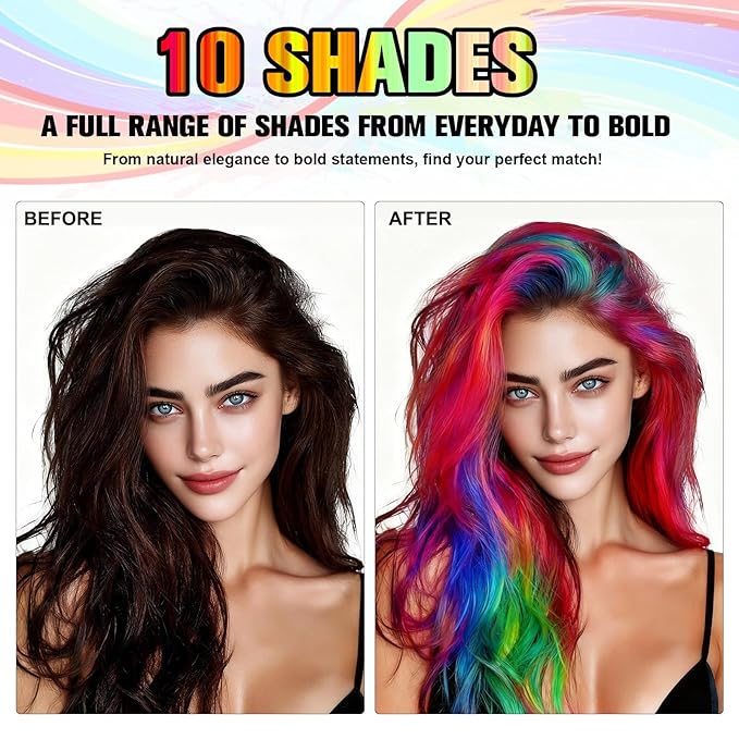 Temporary Hair Spray Color for Kids Women - One-Time Use Green Hair Spray, Vegan and Cruelty-Free Semi-Permanent Hair Color Dye (120ML, Fire Red)