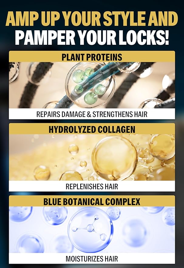 DASHU Daily Volume Up Curl Cream | Hair Curling Cream for Men w/Vegetable Oil & Protein Ingredients | Hydrating Curl Cream for Wavy Hair (5.46 fl oz)