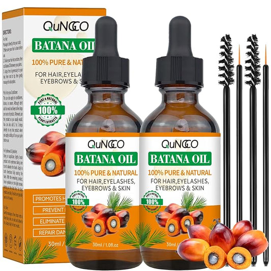 2 Pack Batana Oil for Hair Growth,Prevents Hair Loss,Enhances Thickness,Organic Raw Batana Hair Oil,Hair Hydrating Deep Conditioner for Dry Damaged Hair,Pure & Natural Hair Growth for Women & Men