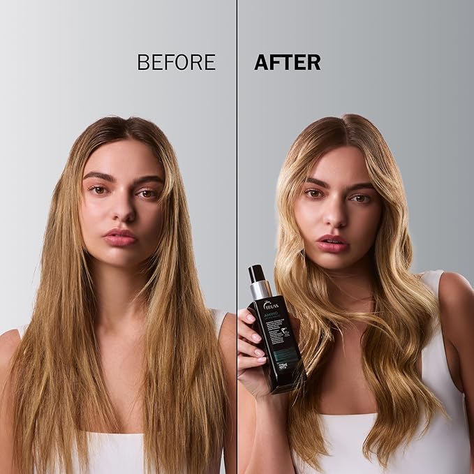 TRUSS Amino Heat Protection Spray for Hair - Anti Frizz Leave In Hair Spray - Infused with Essential Oils to Hydrate & Replenish Amino Acids - Color Safe Heat Protectant & Detangler (7.61 oz)