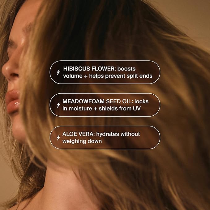 Hair Elixir Serum - Smooth Frizz-Free Hair Instantly - 40ml 1.3 Fl Oz | Heat Protectant - Daily Styling & Overnight Treatment - Lightweight Formula with Hibiscus & Meadowfoam Extracts