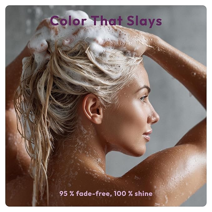ColorShield Shampoo for Color Treated Hair 8.5 oz - Color Safe Formula with Collagen & C3-PLEX - Italian Made Professional Salon Quality Sulfate Free Hair Dye Protection