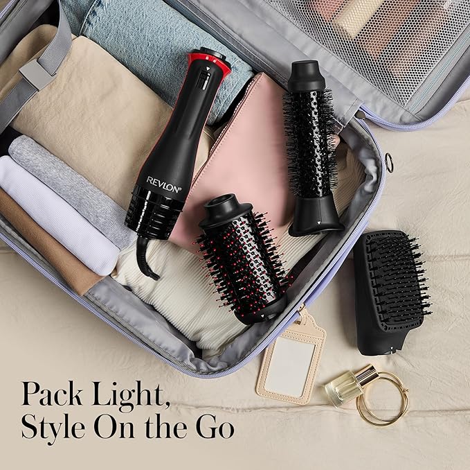 REVLON 3-in-1 Multi-Styler - Dry, Curl, Smooth, Shape and Volumize in One-Step - Blow Dryer Brush, Heated Styler and Hair Straightening Brush in One, Gorgeous Salon Blowouts Without The High Price