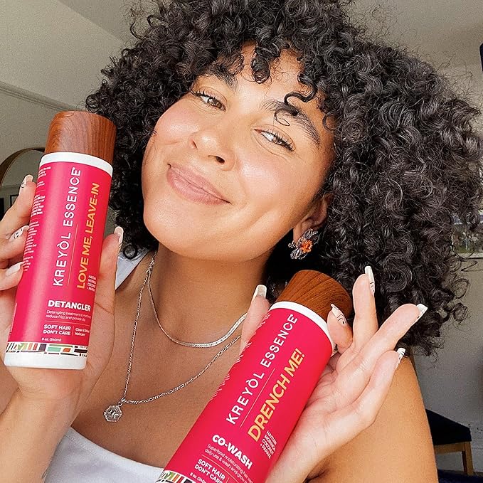 Kreyol Essence - 8 oz Moringa Styling Drench Me Co-Wash, Cleansing Conditioner, Haitian Moringa Coconut Papaya, Hair Care