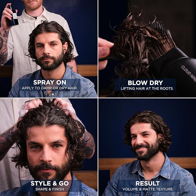 Murdock London Sea Salt Spray for Men – Barber-Trusted Texturizing Mens Hair Sprays for Root Lift, Volume & Matte Finish – Clean Label, Paraben-Free Sea Salt Spray for Hair (5.1 oz)