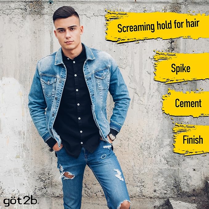 got2b Glued Blasting Freeze Hair Spray, 12 Fl Oz, Pack of 6, Extra Strong Holding Spray for Spikes & Styles, Long-Lasting All-Day Hold, Wind-Tested, Humidity-Resistant, Washes Out Easily