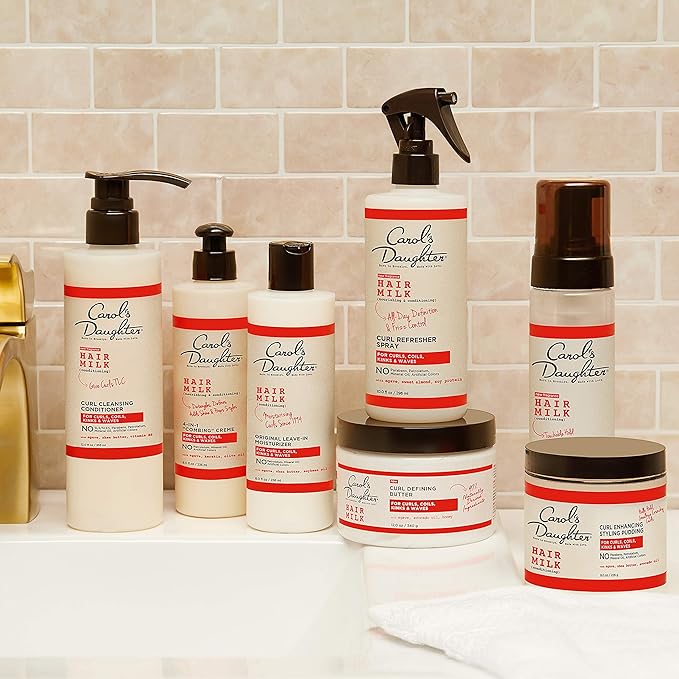 Carol’s Daughter Hair Milk 4 in 1 Combing Creme for Curls, Coils and Waves, with Agave and Olive Oil, Hair Detangler, Curl Cream, 8 fl oz