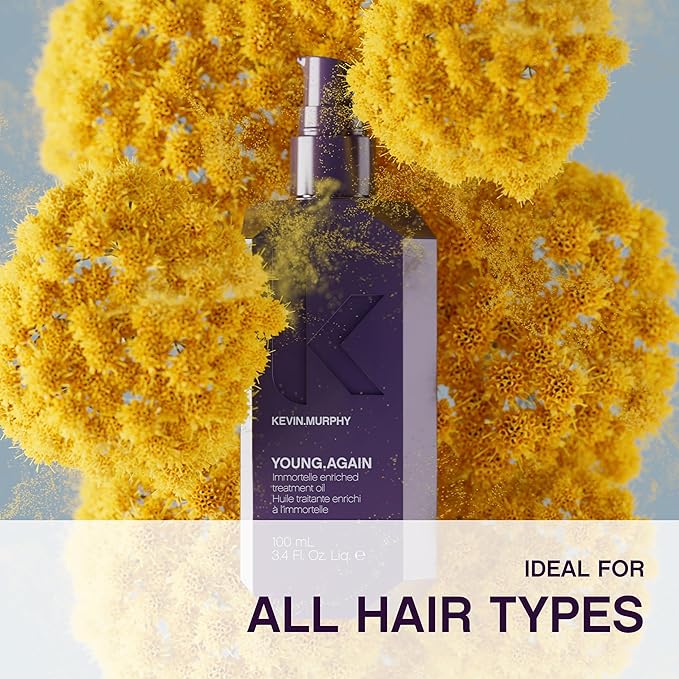 KEVIN.MURPHY YOUNG.AGAIN - Hair Oil for Strength & Shine - For All Hair Types - For Hair Repair - Deep Conditioning Oil - With Heat Protection - Paraben Free Care (Pack of 2)