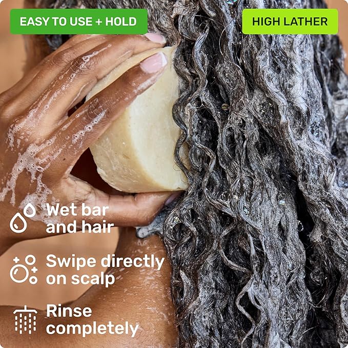 Ethique Beauty Scalp Health Shampoo & Conditioner Bar Set for Dry, Flakey, & Itchy Scalps